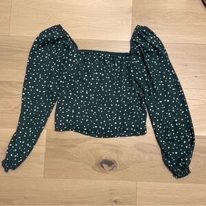 Polka dot blouse